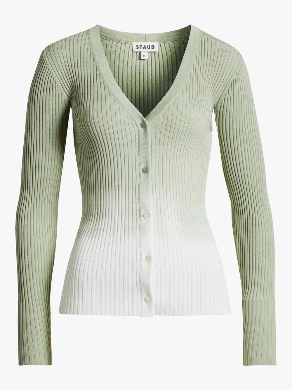 Staud Green & White Ombré shirt/cardigan
